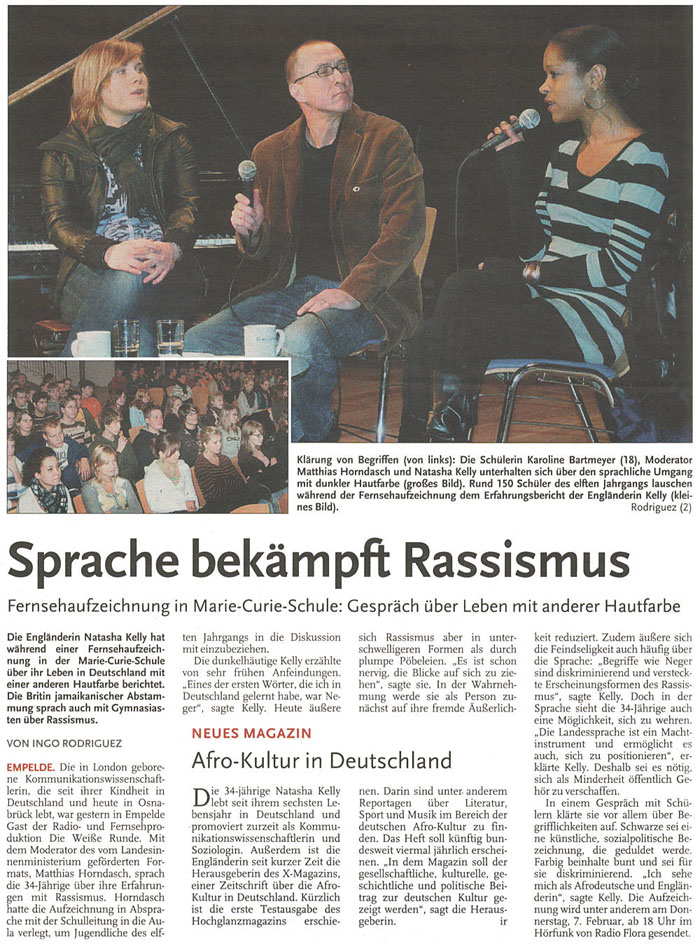 Zeitungsartikel  HAZ