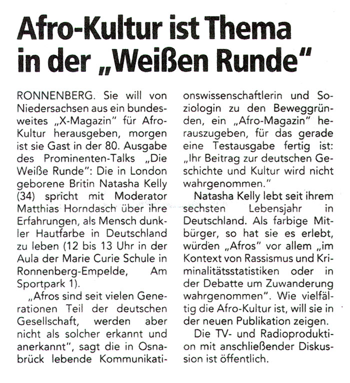 Zeitungsartikel - Neue Presse